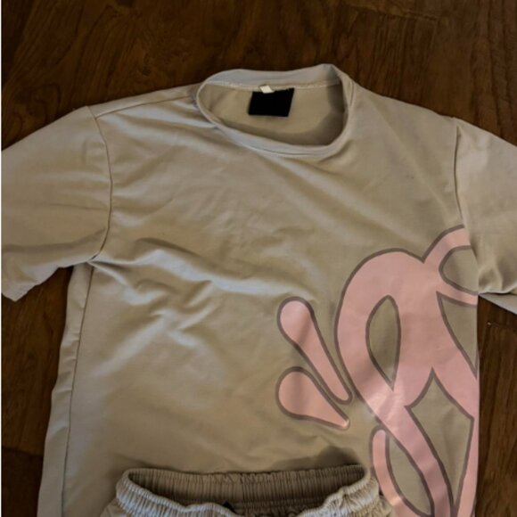 SYA PINK AND BEIGE SET - Picture 3 of 4